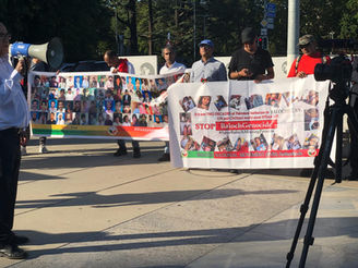 BNM held a protest demonstration in Geneva