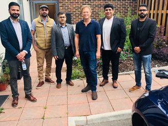 Representatives of Baloch National Movement UK Zone meet with British Minister Grant Shapps.