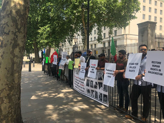 BNM protest in London against abduction of Baloch women