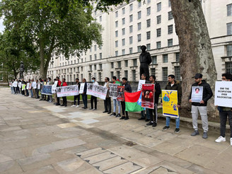 A protest held in London against 12 years disappearance of Dr. Deen Mohammad Baloch. BNM