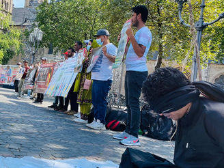 BNM Germany protests against the killing of Baloch enforced disappearances