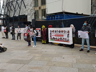 Germany: BNM protest against killing of Hanif Chamrok and Enforced Disappearances in Balochistan