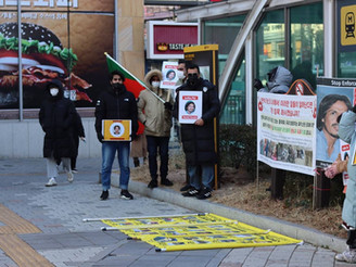 BNM South Korea protests against human rights violations in Balochistan.