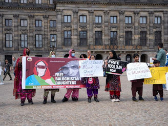 BNM protests in Netherlands against enforced disappearances of Baloch women