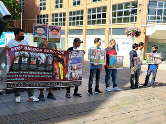 BNM Germany organized an awareness campaign to highlight the human rights situation in Balochistan