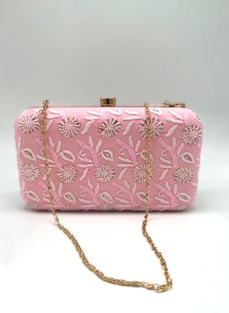 Thumbnail: Embroidered Floral Clutch