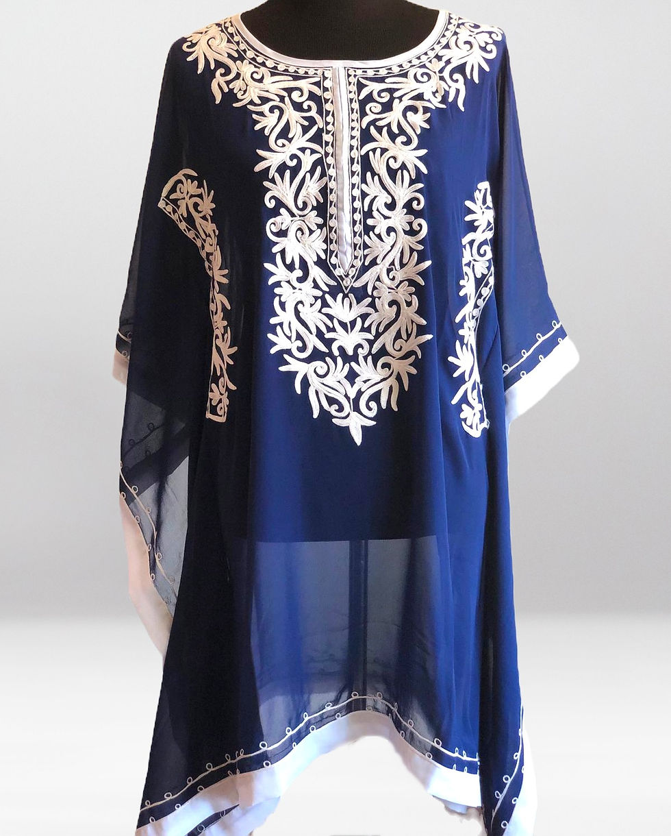 Thumbnail: Embroidered Georgette Kaftan