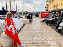 Woman in Red St.Tropez