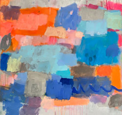 Orange blue landscape