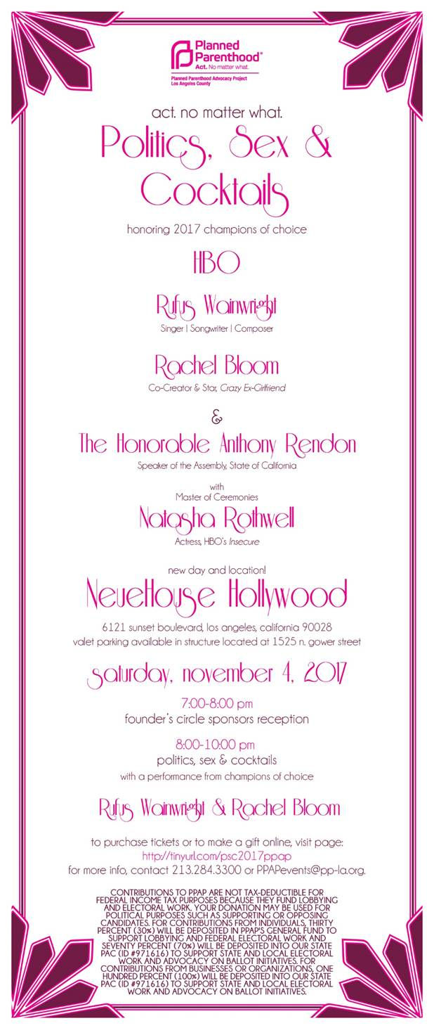 Politics, Sex, And Cocktails