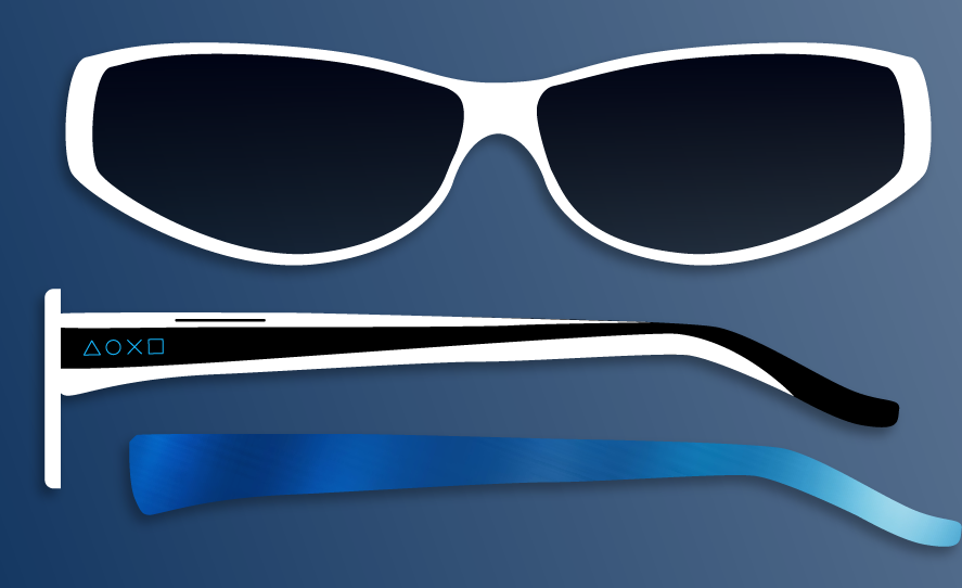 Um dos modelos de óculos PlayVision5