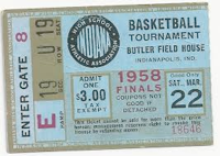 Ticket stub from 1958 State Finals