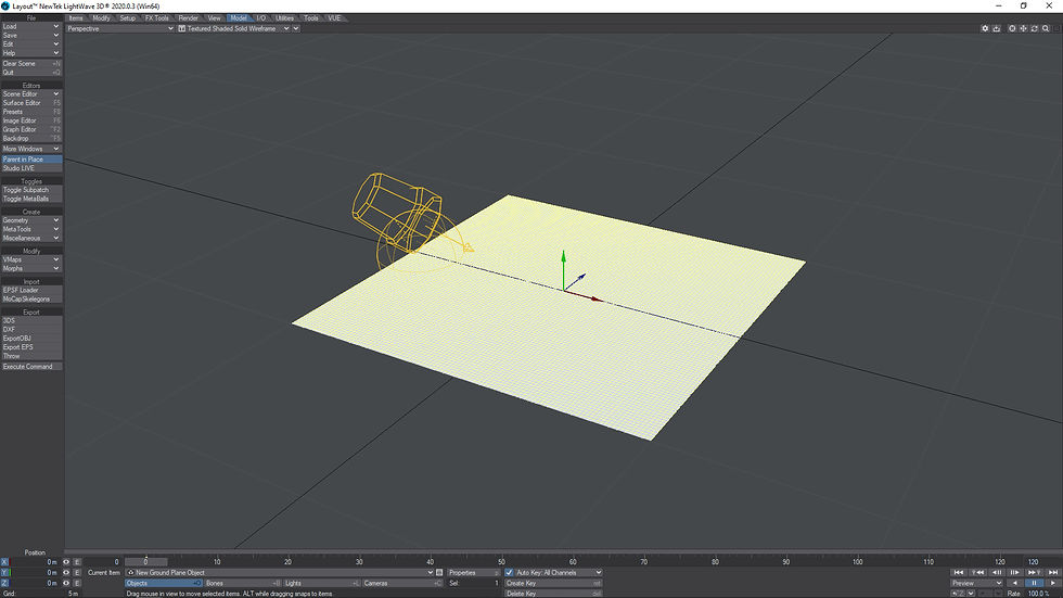 Creating the plane that will drive the SDF.