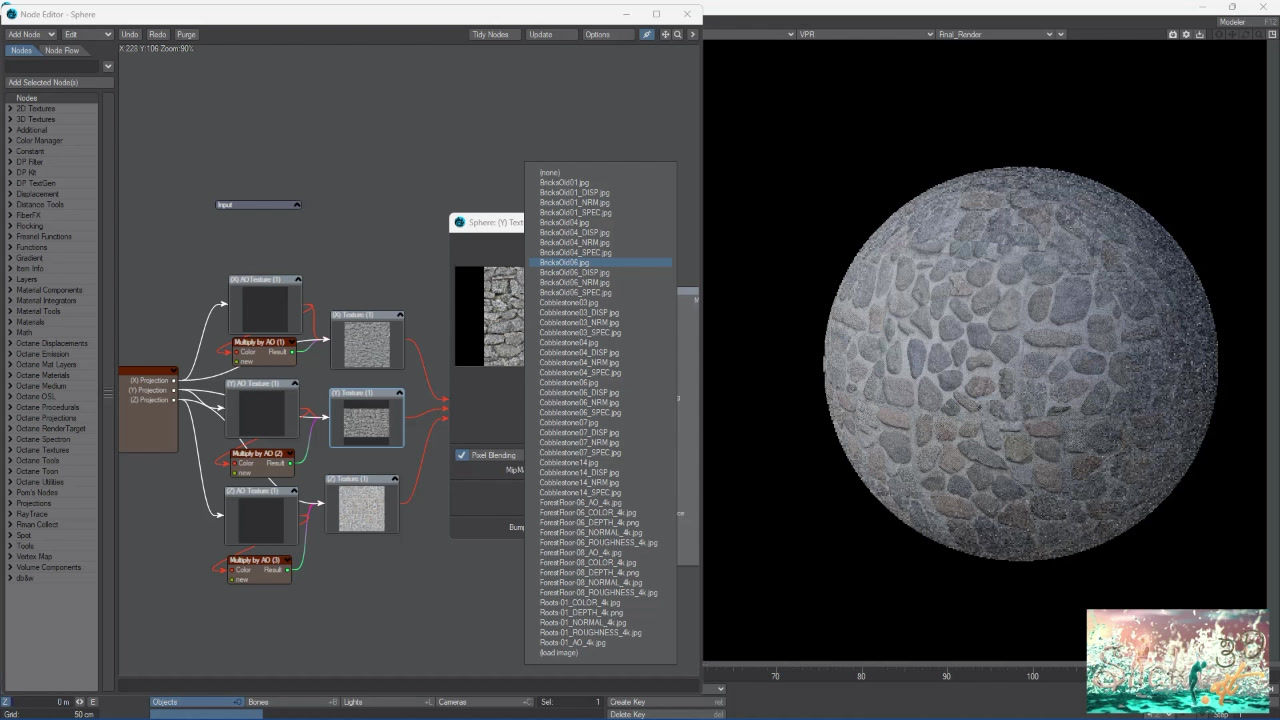 Triplanar and Hexaplanar nodes for Lightwave 3D