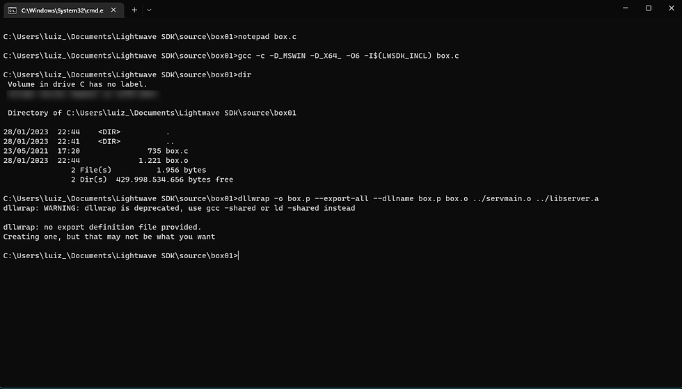 There were some warnings. Nothing to worry about.