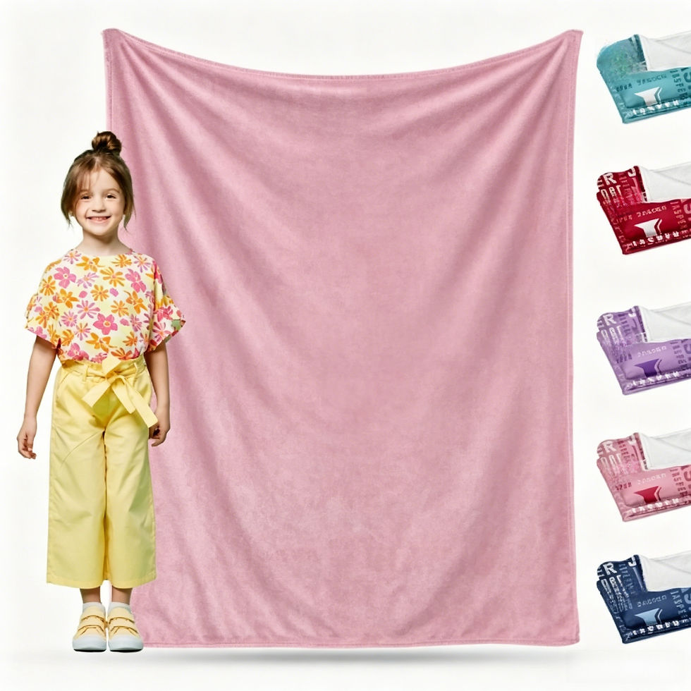 Thumbnail: Personalized Name Flannel Blanket – Custom Printed Cozy Throw Gift