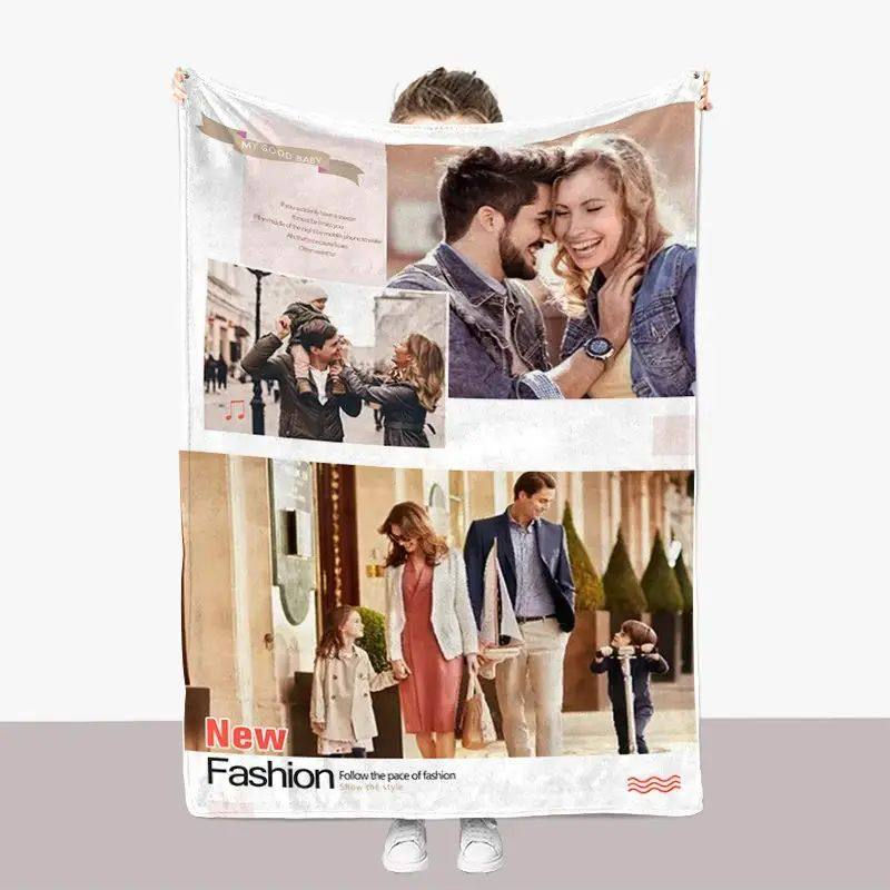 Thumbnail: Personalized Photo Blanket – Custom Picture Microfiber Throw Gift