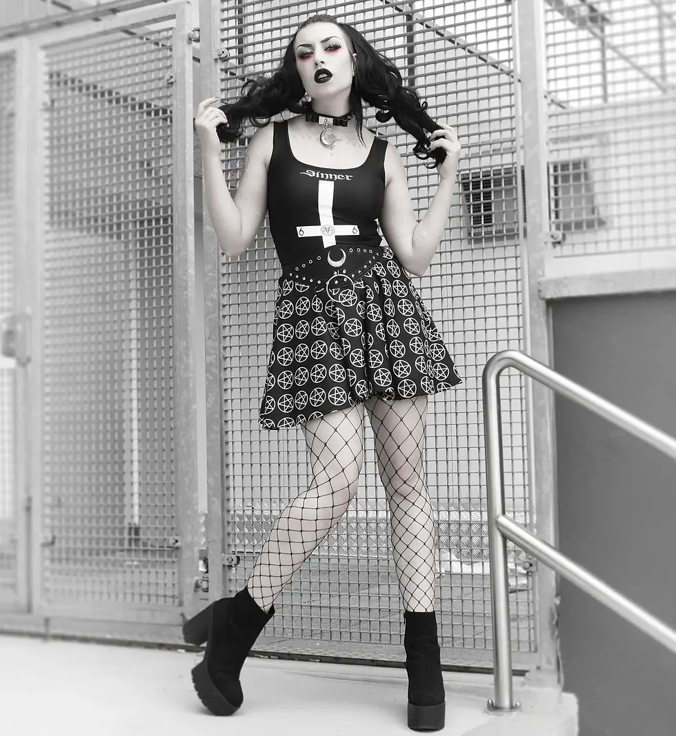 Thumbnail: Extra Large Net Tights (Black)