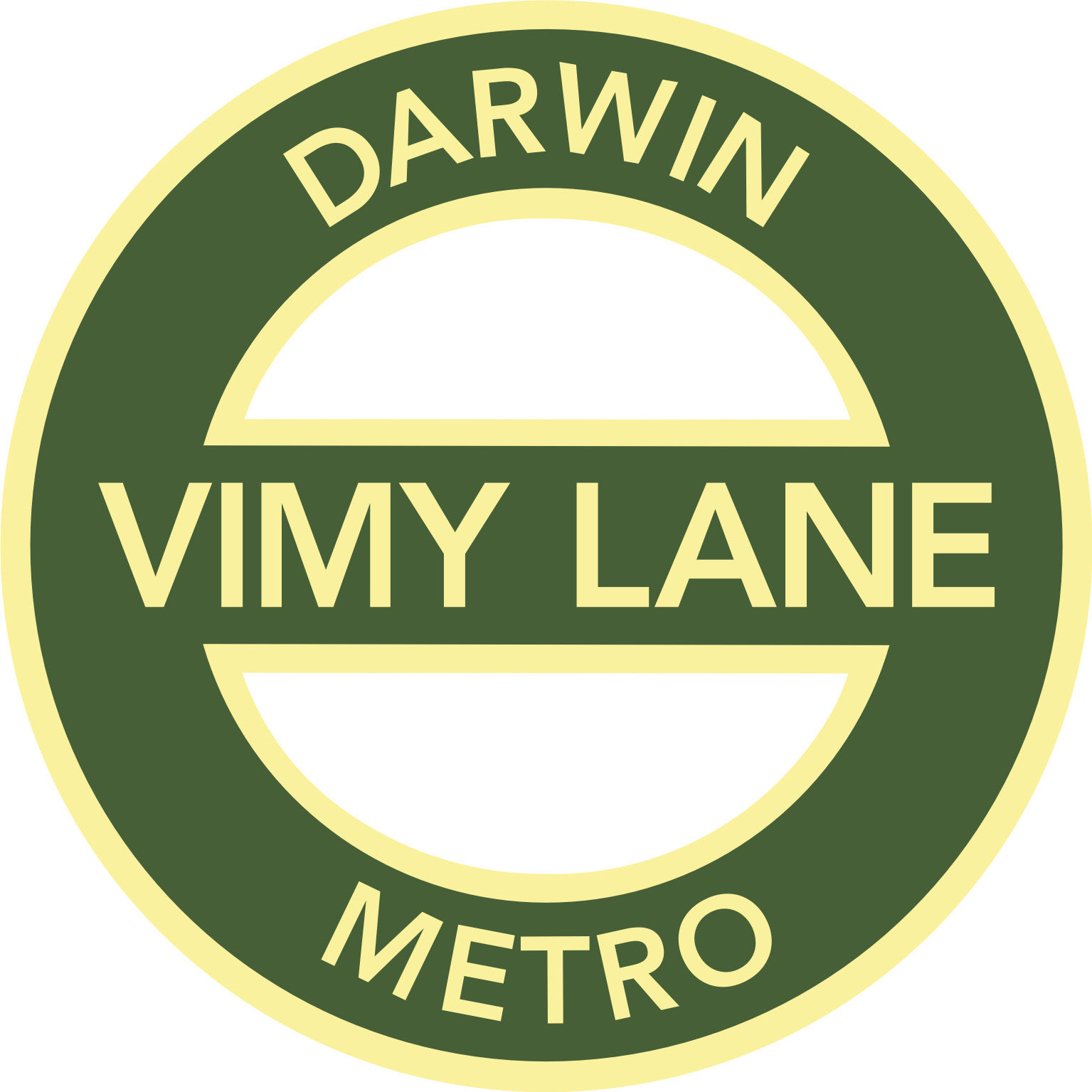 Vimy Lane Metro Sign