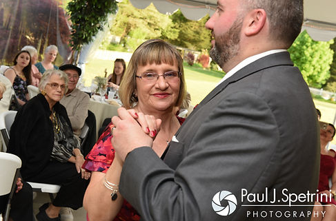 Justin dances with his mother at his May 2016 wedding reception at Country Gardens in Rehoboth, Massachusetts.