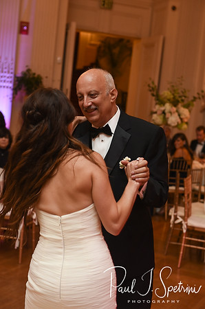 Helen and her father dance during her September 2018 wedding reception at the Rosecliff Mansion in Newport, Rhode Island.