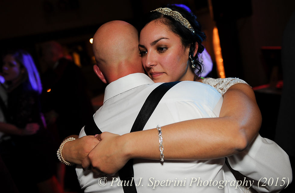Emma and Mike dance during their November 2015 wedding at the Publick House in Sturbridge, Massachusetts.