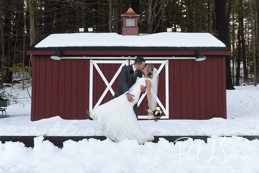 Nicole & Kurt pose for a formal photo prior to their November 2018 wedding ceremony at the Publick House Historic Inn in Sturbridge, Massachusetts.