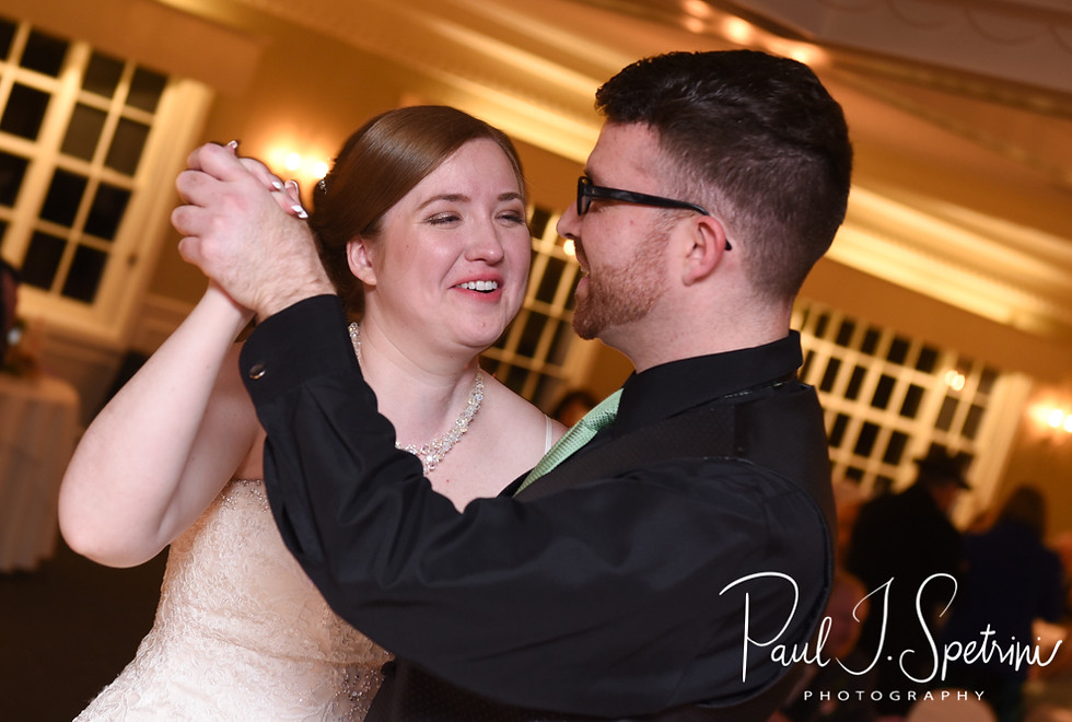 Kaytii dances with guests during her May 2018 wedding reception at Meadowbrook Inn in Charlestown, Rhode Island.