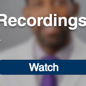 An abdominal cancer specialist presenting during a webinar.