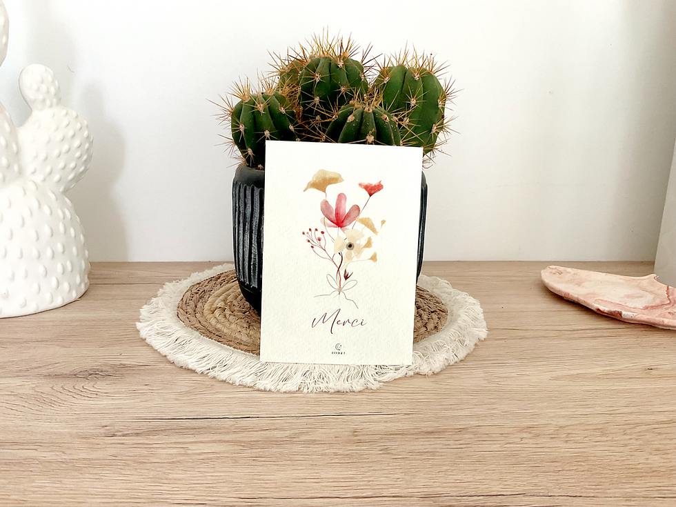 Carte Postale "Merci champêtre"