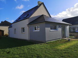 Extension bois, ossature bois, Loyat, Mo