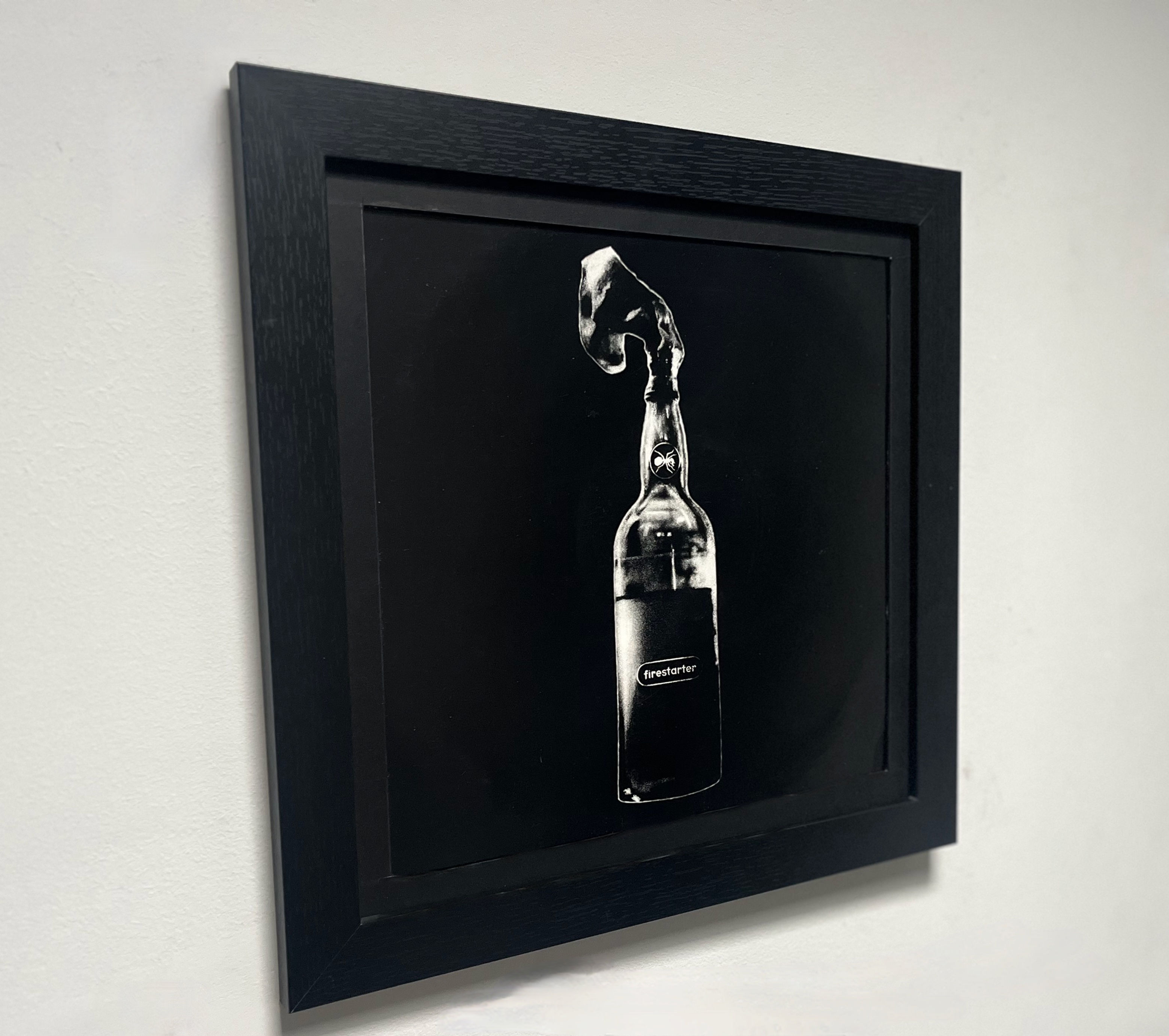 The Prodigy 'Firestarter' 12 inch vinyl artwork framed