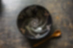 Pinwheel Pattern in Smoky Black Glaze