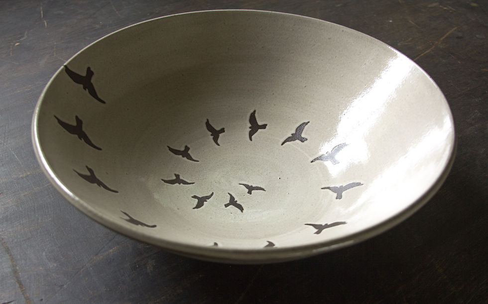 Thumbnail: XL Serving Bowl, Antique White Flight