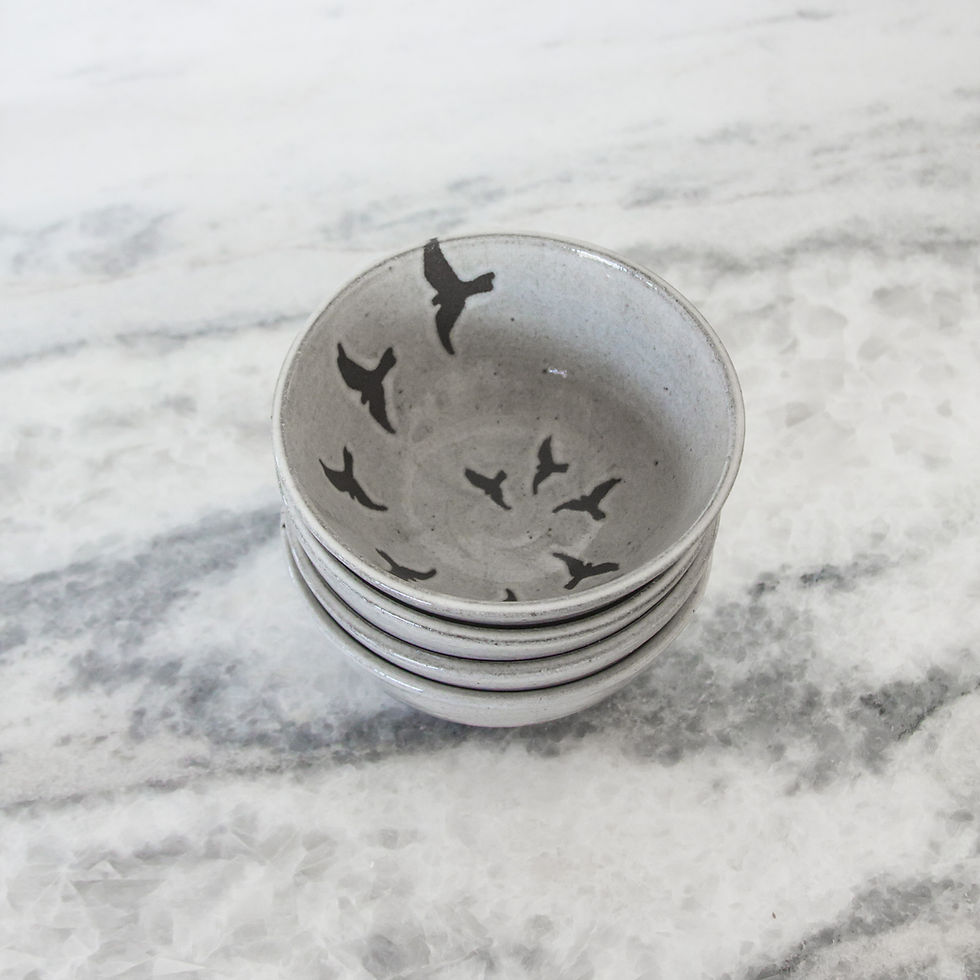 Thumbnail: Tiny Ice Cream Bowl,  Birds in Flight