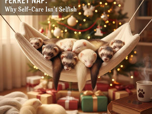 Unburrowing Joy: How Ferrets, Self-Care, and Holiday Spirit Can Save the Day