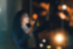 Woman alone at night