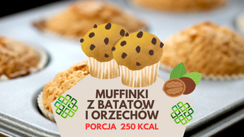 🧁Fit-Babeczki🧁🌰 Muffinki z Batatów i Orzechów! 🍠