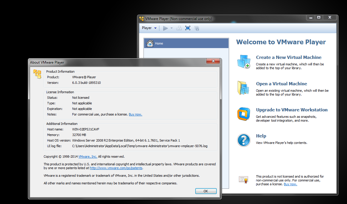 vmware player 6.0.4 vmware player 6.0.4