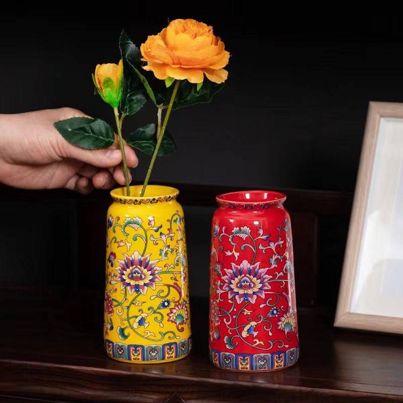 Miniatura: conjunto de vasos de cerâmica ornamental
