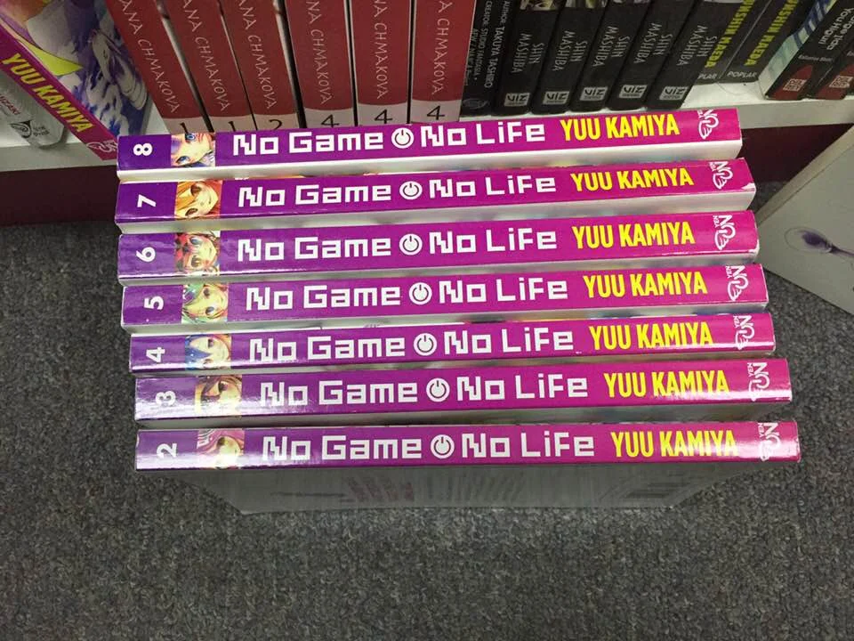 No Game No Life Light Novel Vol 1 2 3 4 5 6 7 8 Yen Press Gold Star Anime Game