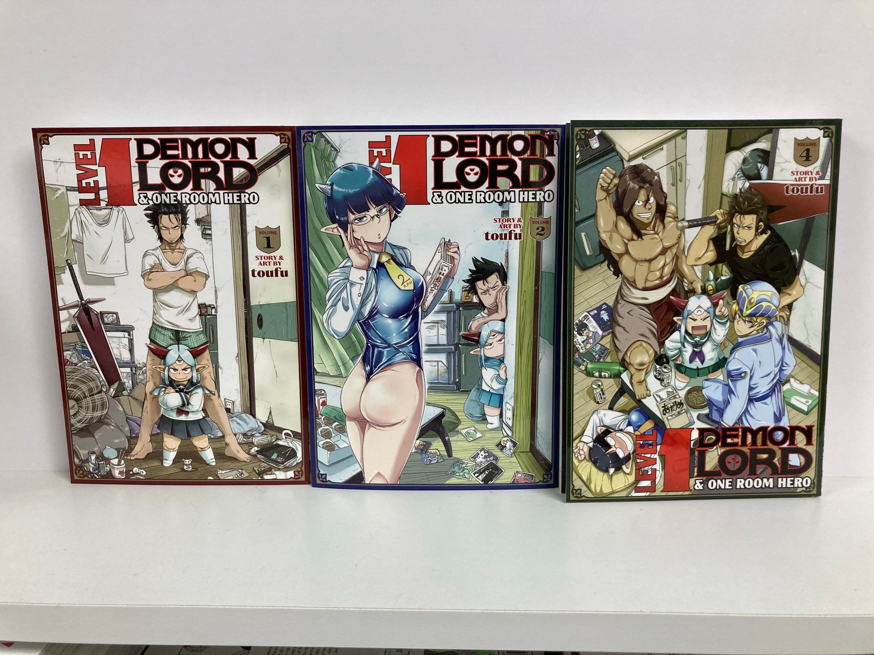 Level 1 Demon Lord and One Room Hero Vol. 1,2,4 ( 3 Manga) by Toufu (Author)
