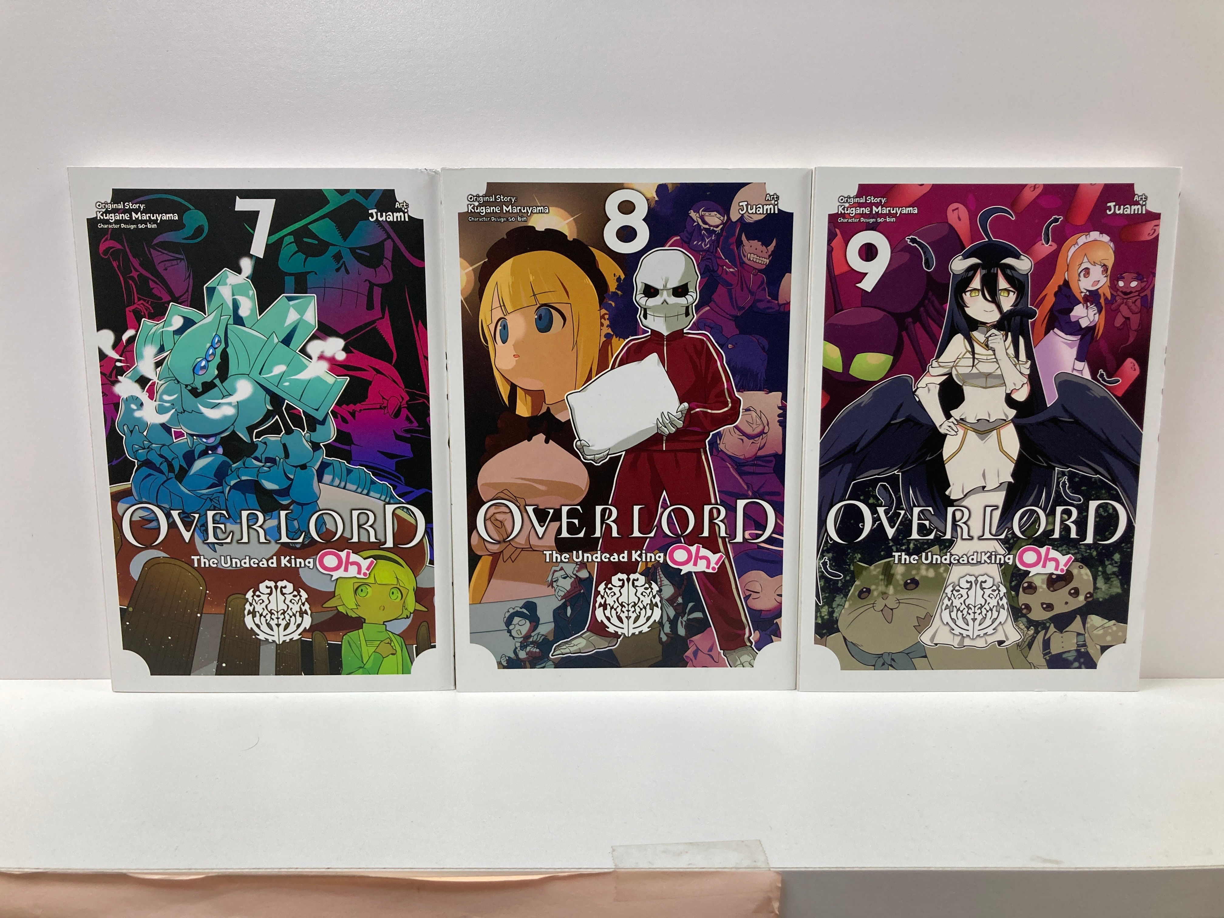 Overlord: The Undead King Oh!, Vol. 7,8,9 ( 3 Manga) by Kugane Maruyama