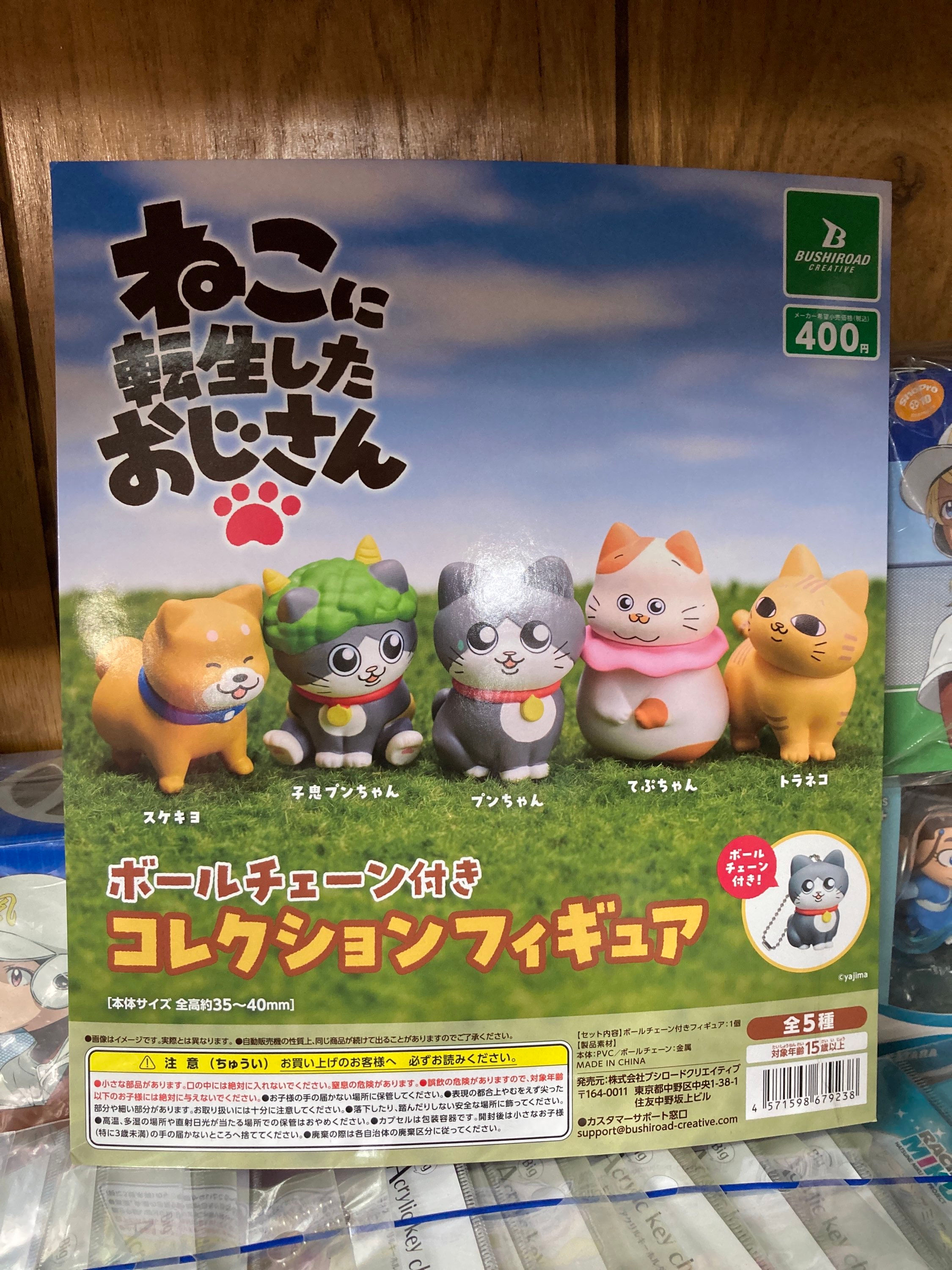 Set of 5 "The Guy that Got Reincarnated as a Cat" Collection Figure with Ball Ch