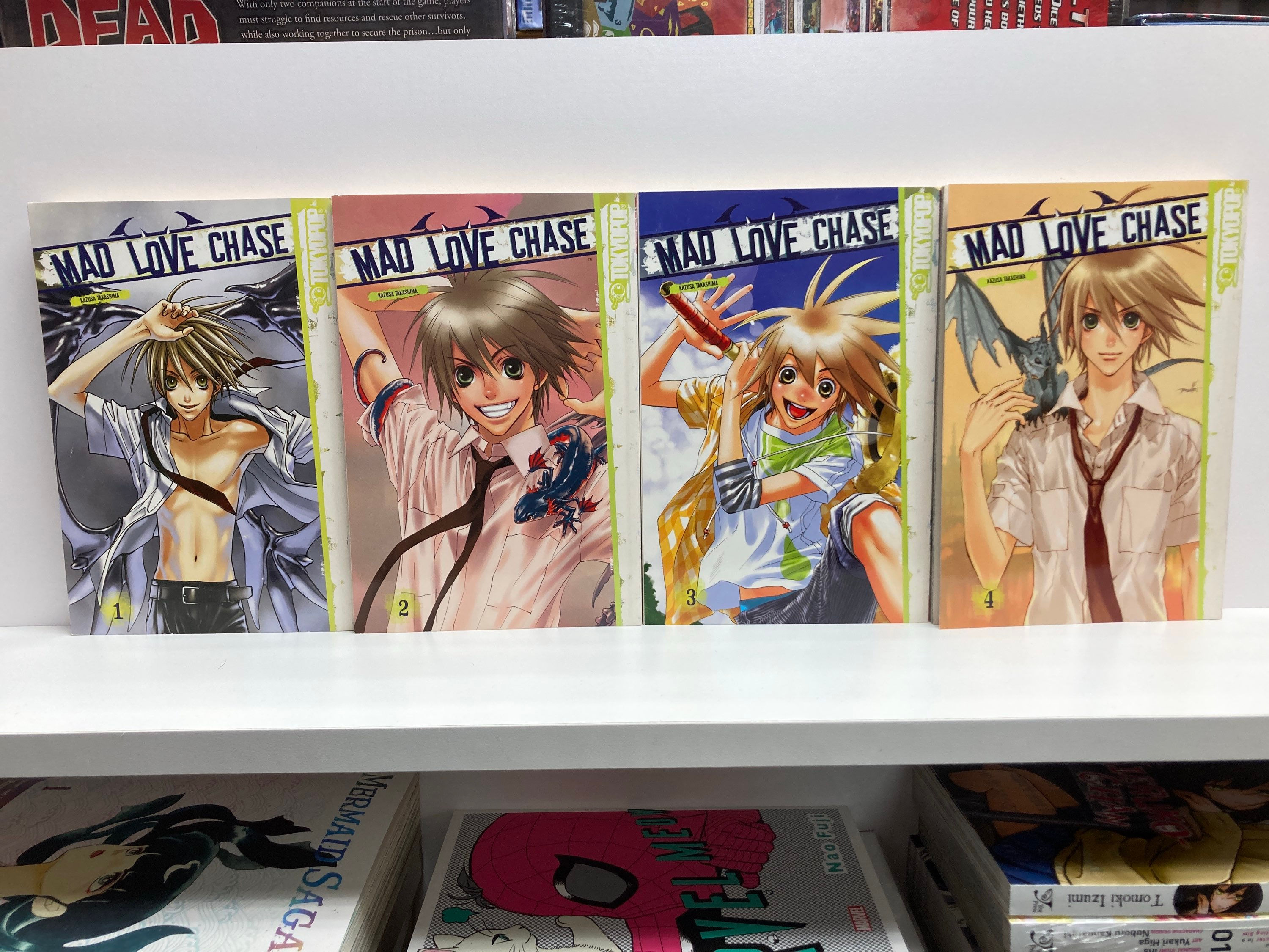 Mad Love Chase, Vol. 1-4 English Manga Paperback – September 1, 2009 by Kazusa