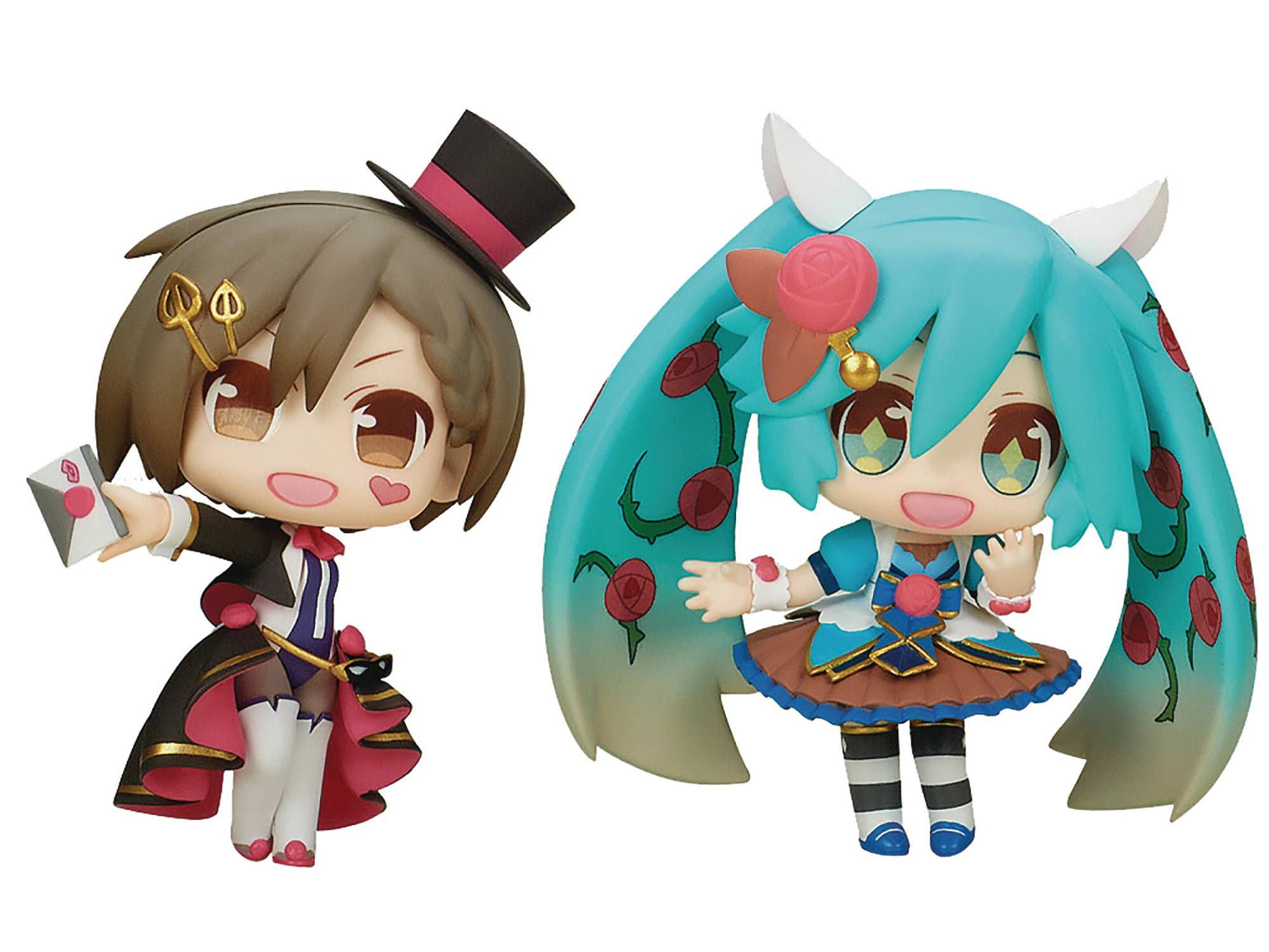 HATSUNE MIKU TRADING FIGS V1 HATSUNE MIKU & MEIKO EMONTOYS