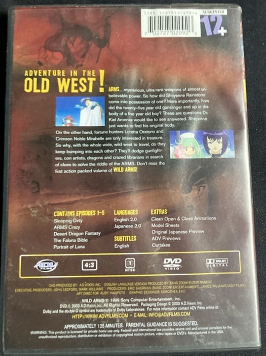 Thumbnail: Wild Arms - The Good, The Bad and The Greedy (Vol. 1) (DVD) (Worn)