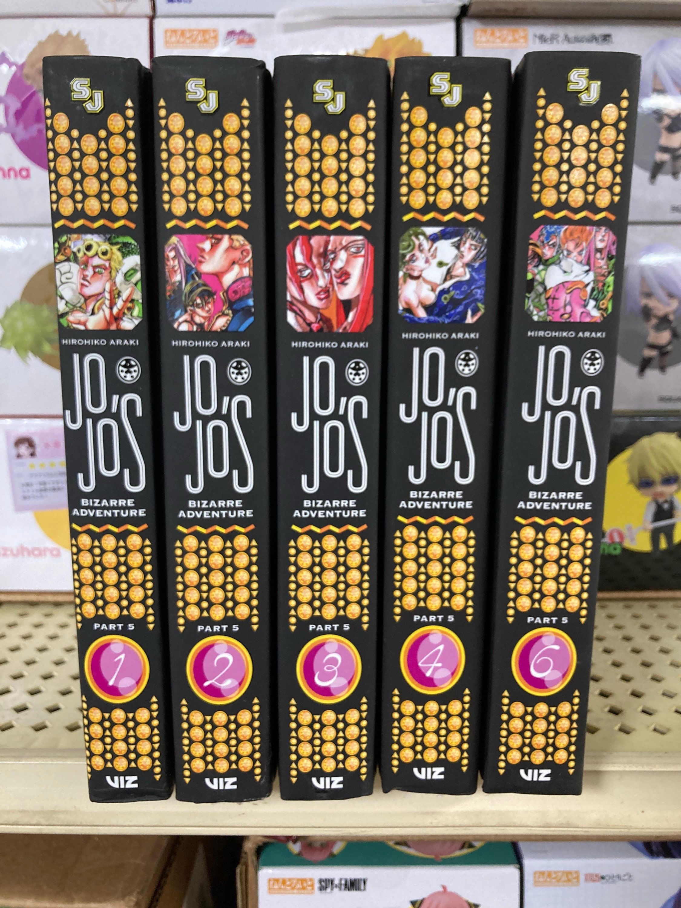 JoJo’s Bizarre Adventure Part 5 GN Vol.1-4,6