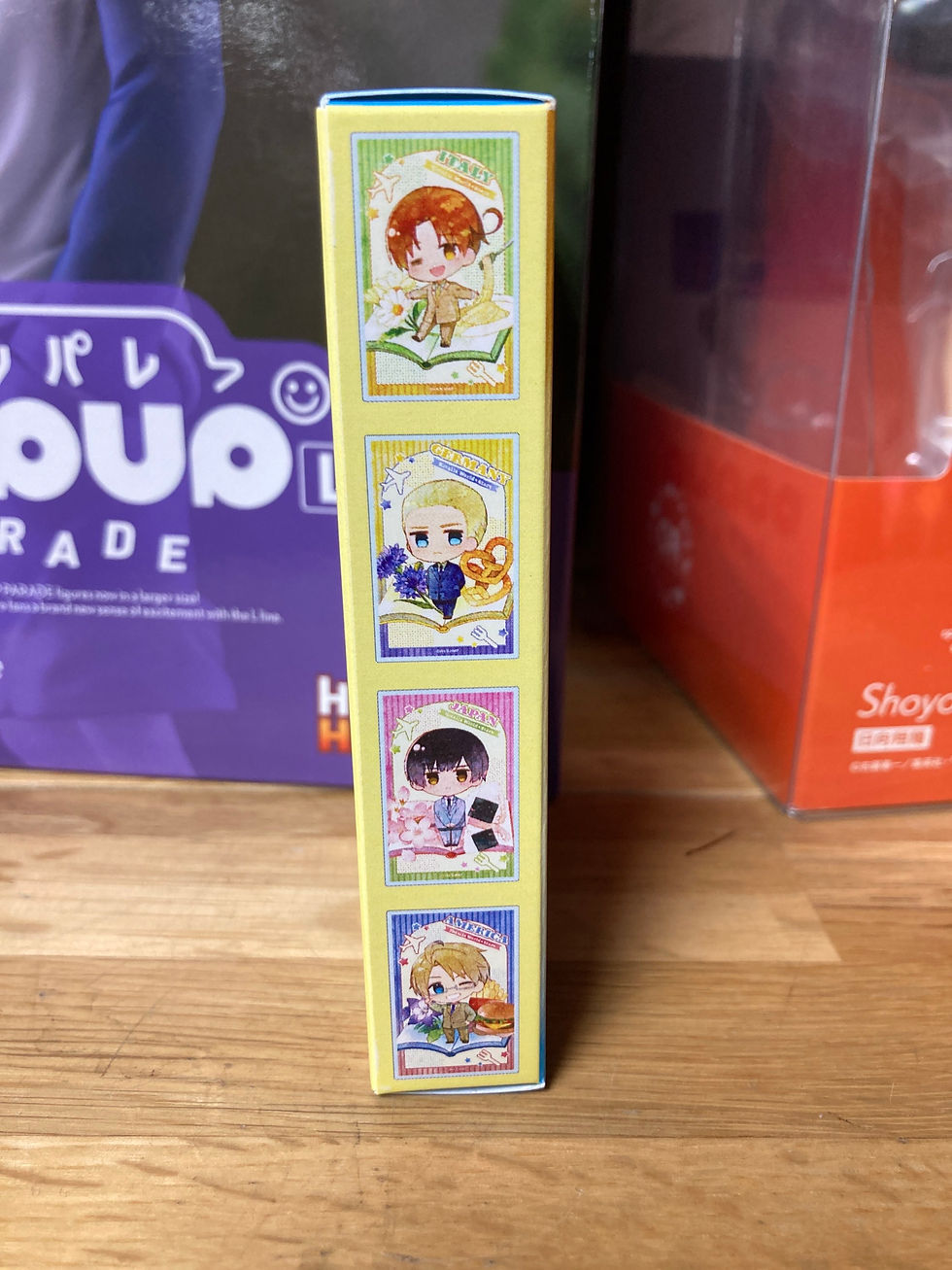 Thumbnail: Set of 8 "Hetalia World Stars" Chara Deru Art Clear Card 01  CS.FRONT
