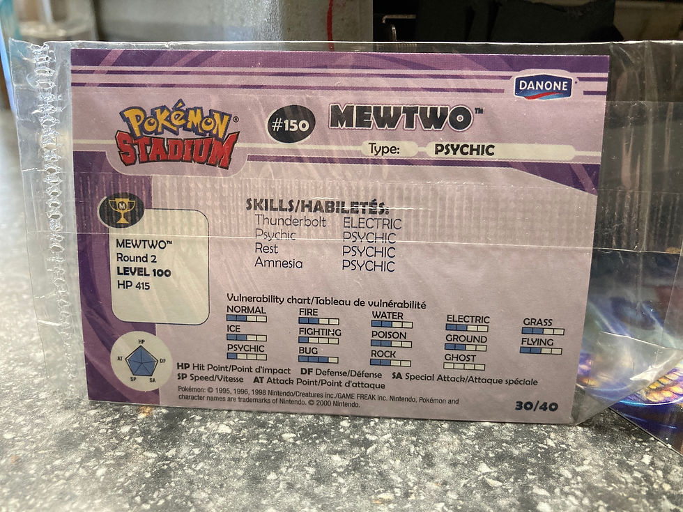 Thumbnail: Set of 7 Danone Pokémon Stadium Cards